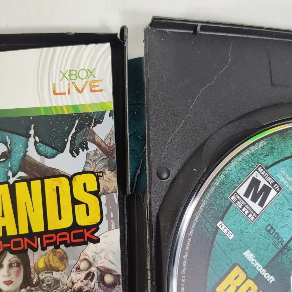 Borderlands Double Game Add-On Pack (Xbox 360 2010) Complete Tested Working‎